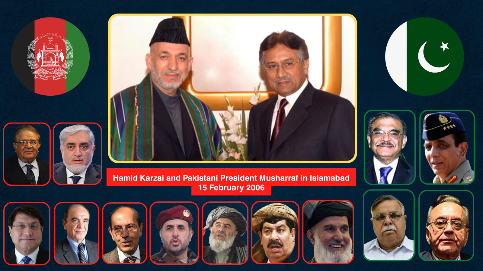 Karzai and Musharaf Meeting 15 Feb 2006